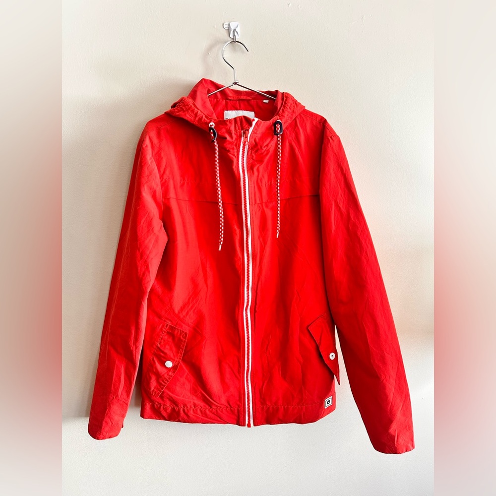 Jules Red Windbreaker Jacket – Size Small